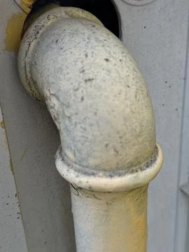 Rusty and old iron pipe Foto stock