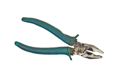 Rusty and old pliers Stock Photos