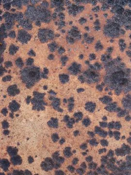 Rusty and worn surface of the iron plate Stock Photos