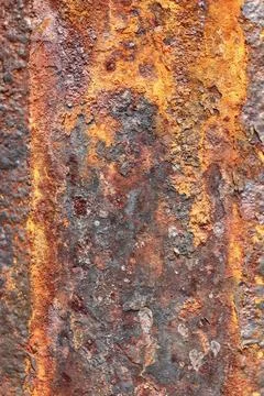 Rusty and worn surface of the iron plate Foto stock