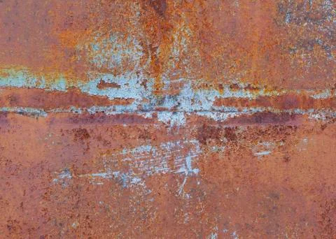 Rusty background.Rust.Texture of old rusty iron.Red-brown rust covered the me Stock Photos