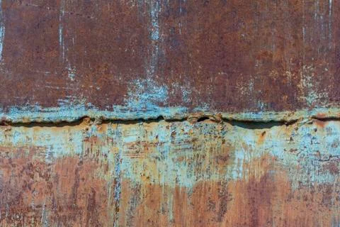 Rusty background.Rust.Texture of old rusty iron.Red-brown rust covered the me Stock Photos