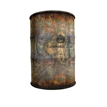 Rusty barrel Stock Illustration
