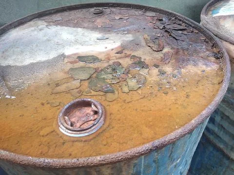 Rusty barrel Stock Photos