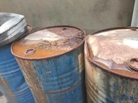 Rusty barrel Stock Photos