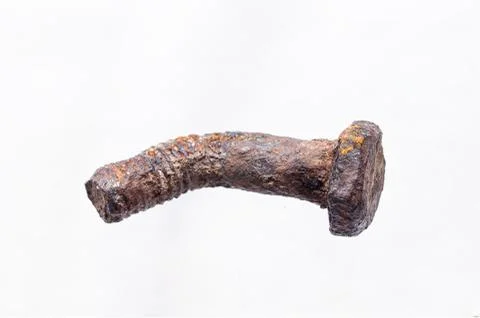 Rusty of bending bolt Stock Photos