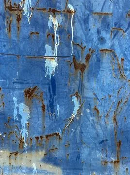 Rusty blue abstraction Stock Photos
