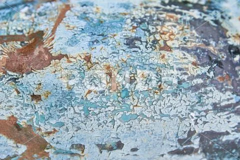 Rusty blue colored metal texture. Abstract grunge texture background Stock-Fotos