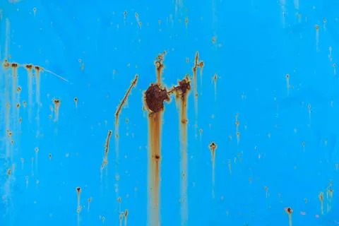 Rusty Blue Metal Surface Texture Photos