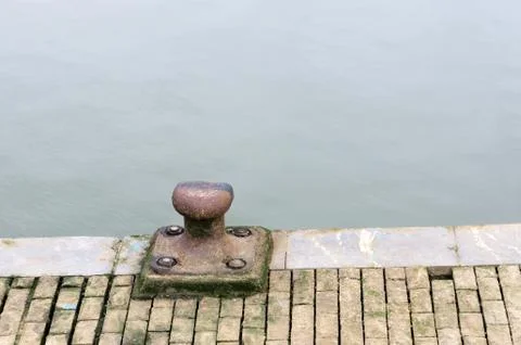 Rusty bollard Stock Photos
