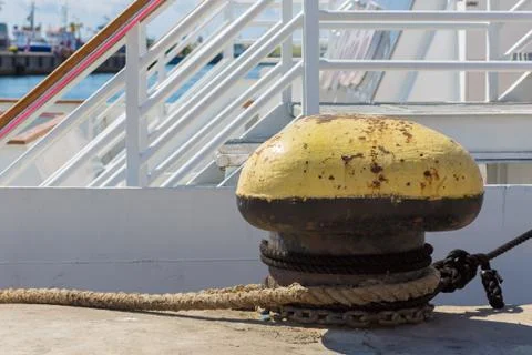 Rusty bollard Stock Photos