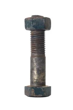 Rusty bolt and nut Foto stock