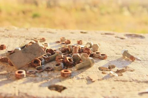 Rusty bolts 写真素材