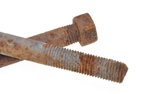 Rusty bolts Stock Photos