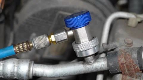 Rusty Brake Disc Inspection on Vehicle Suspension During Auto Workshop Stock Footage 346337887