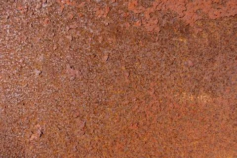 A rusty brown dry metallic flat surface Stock Photos