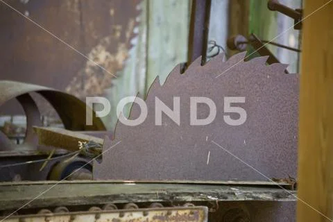 Rusty Buzz Saw Stock Photos