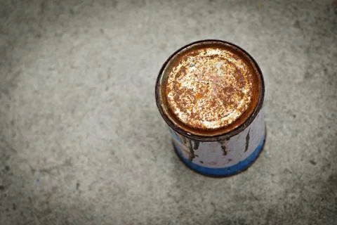 Rusty Can Background Stock Photos