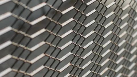 Rusty Chain Link Fence Mesh in Diagonal Perspective Stock Footage 340606815