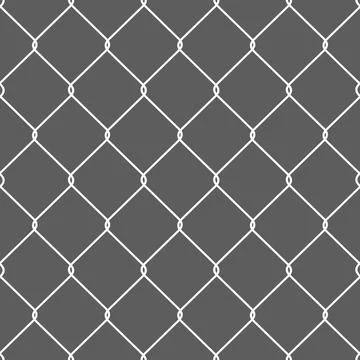 Rusty chain link wire mesh fence wire fence texture background Black and Wh.. Stock Illustration