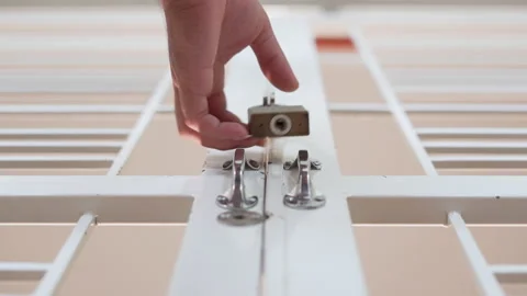 Rusty chain lock hangs with key iron house white background. Stock Footage 214254655