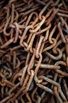 Rusty chain Stock Photos