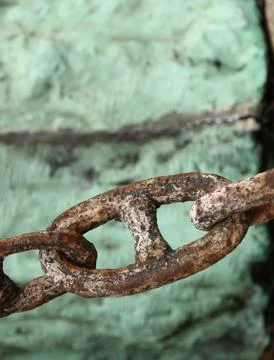 Rusty chain Foto stock