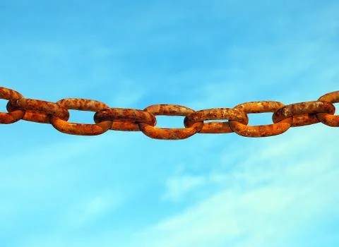 Rusty chain Stock Photos