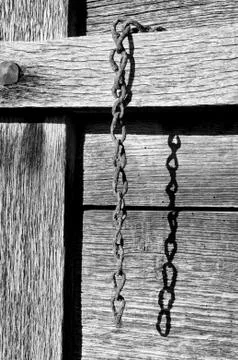 Rusty chain Foto stock