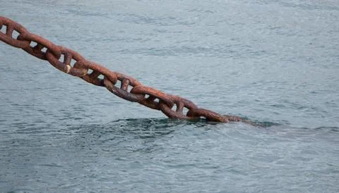 Rusty chain Foto stock