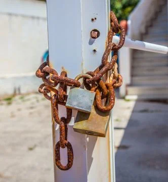 Rusty chain Stock Photos