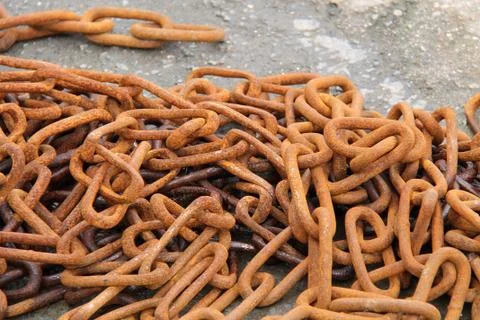 Rusty Chain. Stock Photos