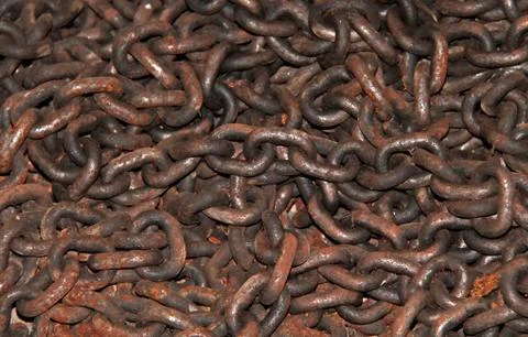Rusty Chain. Stock Photos