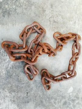 A rusty chain Foto stock
