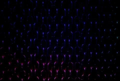 Rusty chains isolated on black background in neon backlighting. Background of Stock Illustration