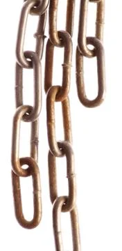Rusty chains Stock Photos