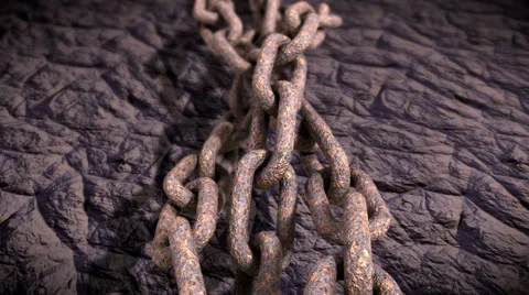 Rusty chain.Seamless loop Stock Footage 46423871