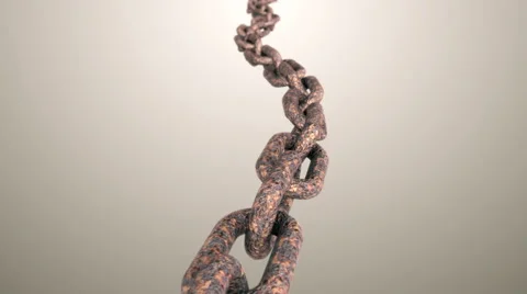 Rusty chain.Seamless loop Stock Footage 46464593