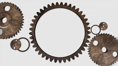 Rusty Cogs Metal Video stock 276136348