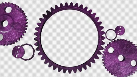 Rusty Cogs Metal Pink Stock Footage 276136239