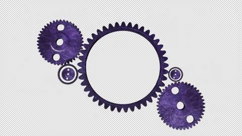 Rusty Cogs Metal Purple Video stock 276148173