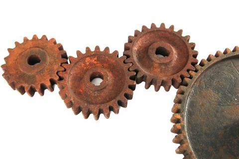 Rusty cogs Stock Photos