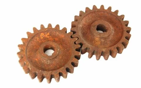 Rusty cogs Stock Photos