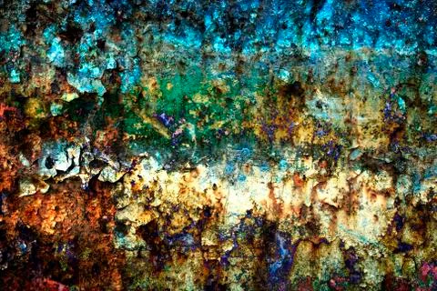 Rusty-colored grunge background Stock Photos