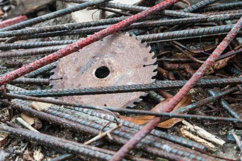 Rusty construction steel Stock Photos