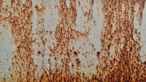 Rusty Corroded Metal Surface with Heavy Oxidation and Gritty Industrial Texture Stock Footage 333677972