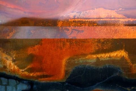 Rusty corroded steel texture background Stock Photos