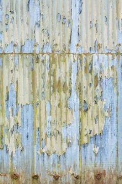 Rusty corrugated iron texture, UK Stock Photos