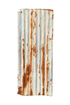 Rusty corrugated metal Stock Photos