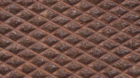 Rusty Diamonds metal pattern Stock-Fotos